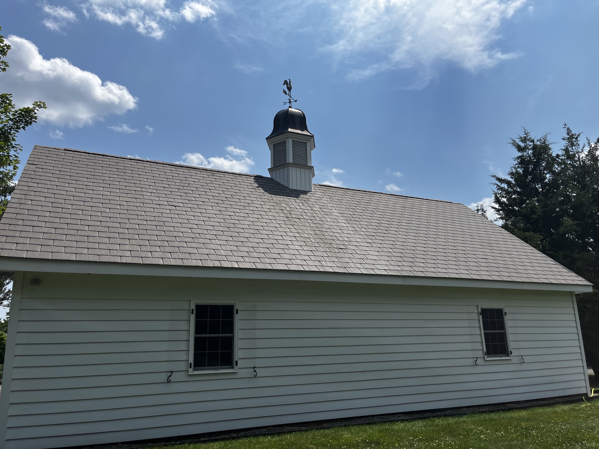 Before roof washing — barn
