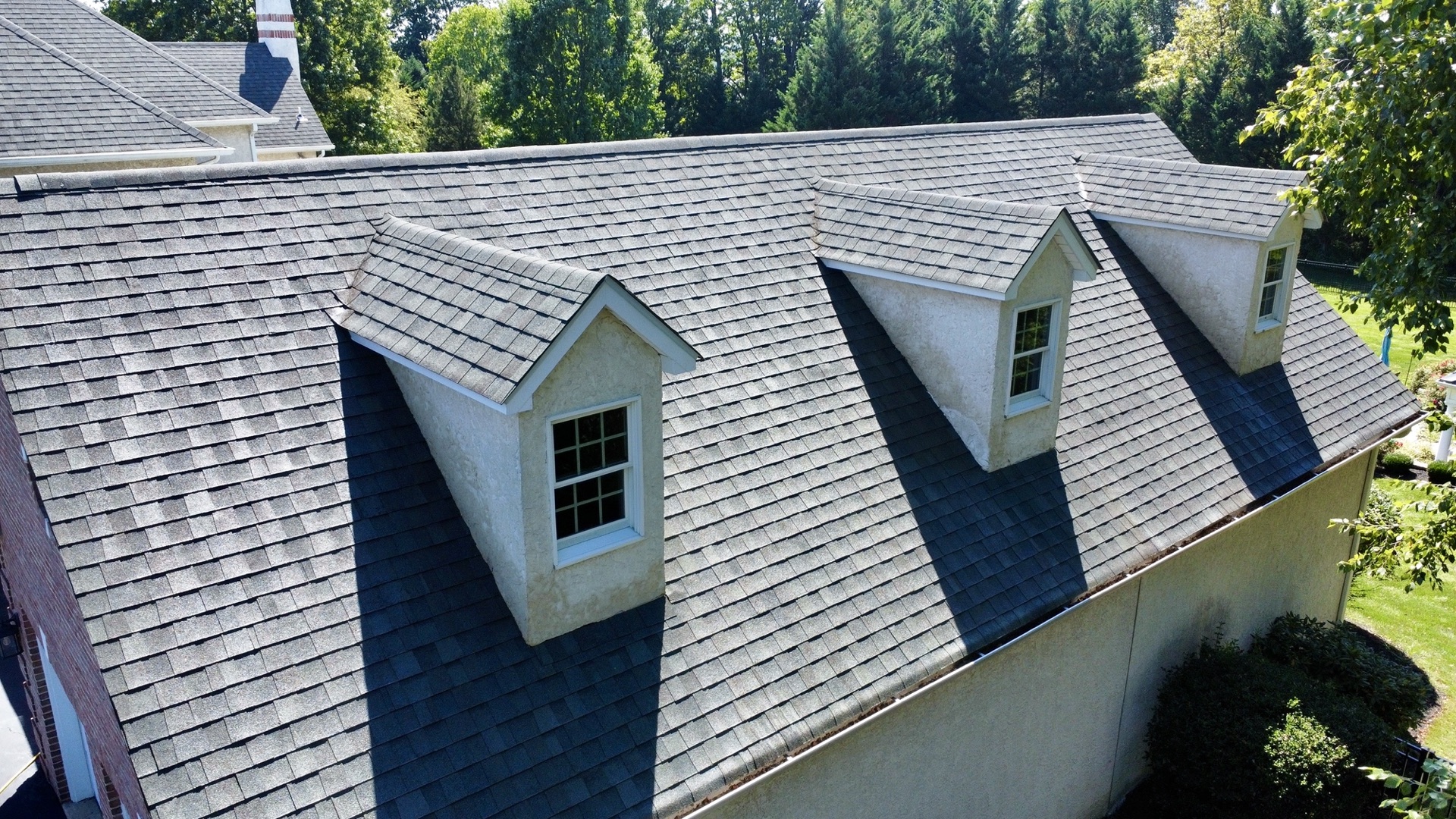 Before roof washing — dormers